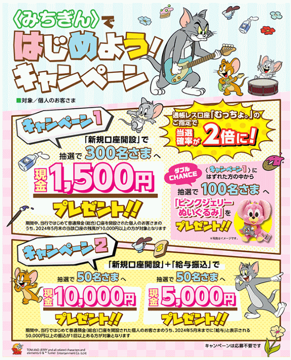 みちぎんではじめよう!キャンペーン