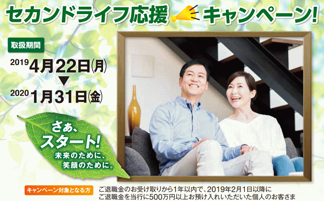 宮崎銀行のセカンドライフ応援キャンペーン