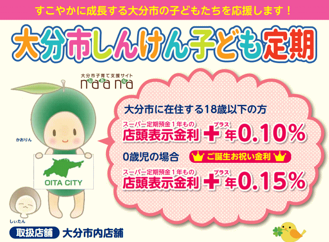 大分県信用組合の健康診断の定期預金