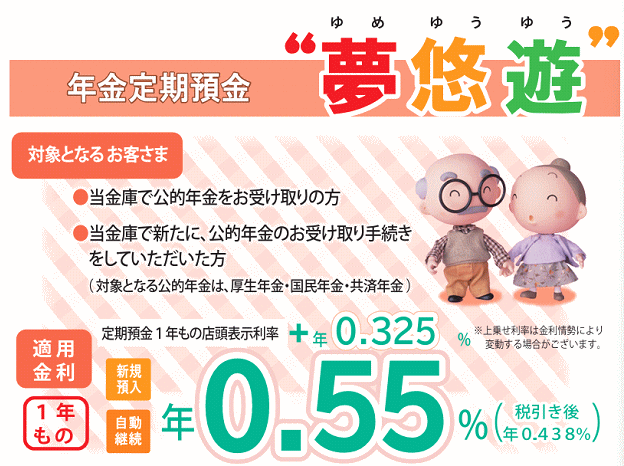 年金定期預金・夢悠遊