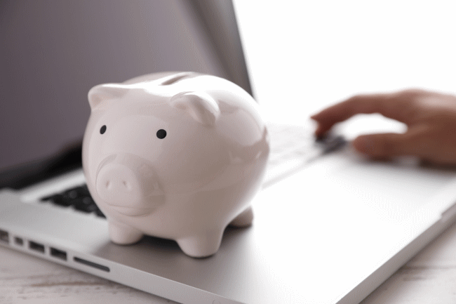 2000万円を定期預金として預け入れ