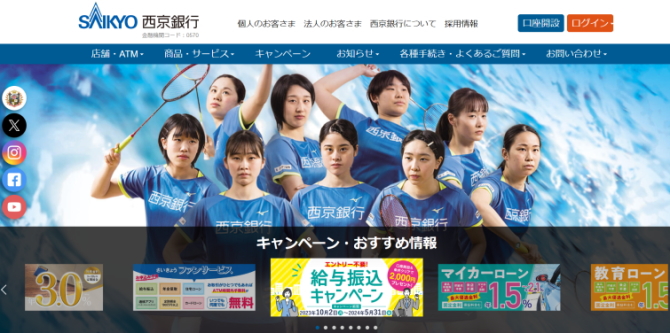 西京銀行の定期預金