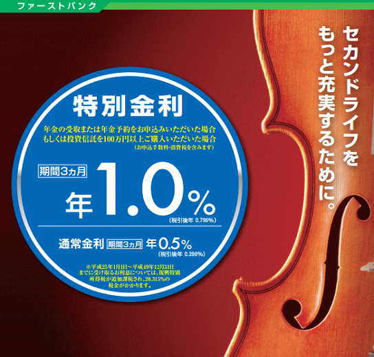 富山第一銀行の退職金専用定期預金（フォルティシモ）